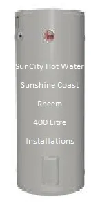 Rheem electric water heater with 400 litre capacity